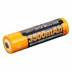 Flash Sale 👏 Batteries Fenix 18650 Battery ARB-L18-3500U With Micro USB Port | BrightGuy Is An Authorized Fenix Distributor ⌛ -Brightguy Sales Store Fenix 18650 Battery ARB L18 3500U 2 1