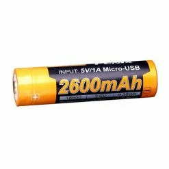 Top 10 🎉 Batteries Fenix ARB-L18-2600U 18650 Li-ion Rechargeable Battery With Micro USB Port 💯 -Brightguy Sales Store Fenix ARB L18 2600U 18650 Battery 1 1