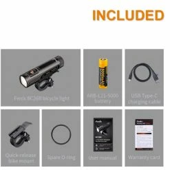 Outlet ⌛ Cycling Flashlights And Headlamps Fenix BC26R Rechargeable Bike Light | 1600 Lumens 🛒 -Brightguy Sales Store Fenix BC26R Rechargeable Bike Light 8 600x600 1
