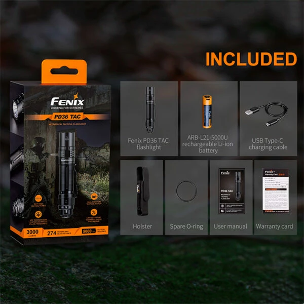 Cheap โญ Automotive Repair Flashlights Fenix PD36 TAC Flashlight | 3,000 Lumens | Fenix Distributor ๐ 5 Cheap โญ Automotive Repair Flashlights Fenix PD36 TAC Flashlight | 3,000 Lumens | Fenix Distributor ๐ - Image 3