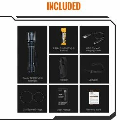 New 👏 Boating Flashlights Fenix TK20R V2.0 USB-C Rechargeable Flashlight | 3,000 Lumens 🌟 -Brightguy Sales Store Fenix TK20R V2 USB C Rechargeable Flashlight 8 600x600 1
