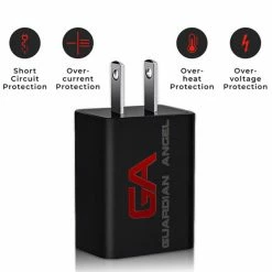 New ⌛ Accessories Guardian Angel ACC-ACA-C Charging Adapter With USB-C Cable ⌛ -Brightguy Sales Store Guardian Angel ELT AC C Charging Adapter 1 600x600 1