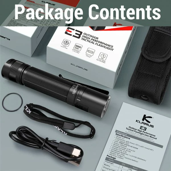 Cheapest ๐ Boating Flashlights Klarus E3 High Performance Flashlight | 2200 Lumens ๐ 5 Cheapest ๐ Boating Flashlights Klarus E3 High Performance Flashlight | 2200 Lumens ๐ - Image 3