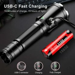Top 10 😉 Flashlights Klarus XT11GT PRO V2 USB-C Rechargeable Flashlight | 3300 Lumens 😀 -Brightguy Sales Store Klarus XT11GT PRO V2 Rechargeable Flashlight 9 600x600 1