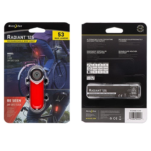 Buy 🔥 Flashlights Nite Ize Radiant® 125 Rechargeable Bike Light | High Vis RED 🛒 5 Buy 🔥 Flashlights Nite Ize Radiant® 125 Rechargeable Bike Light | High Vis RED 🛒 - Image 3