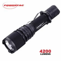 Brand new 🥰 Boating Flashlights Powertac Warrior G4FL Flood Beam Tactical Flashlight | 3500 Lumens 😀