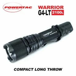 Flash Sale 🧨 Boating Flashlights Powertac Warrior G4LT Long Throw Tactical Flashlight | Powertac Distributor ✨